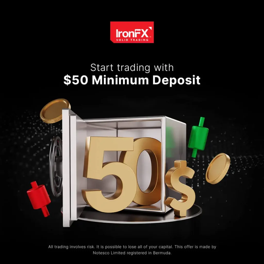 IronFX minimum deposit